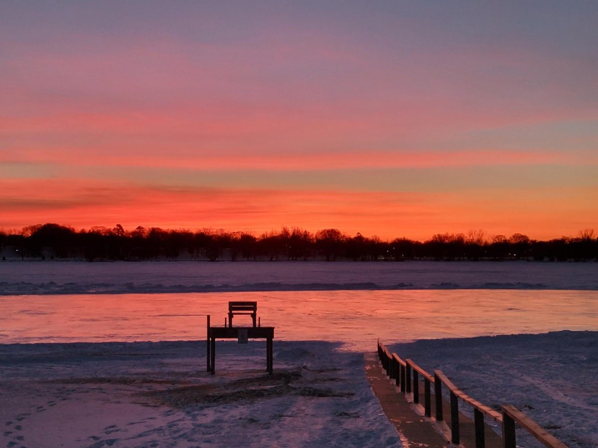 Sunrise at Lake Nokomis Big Beach