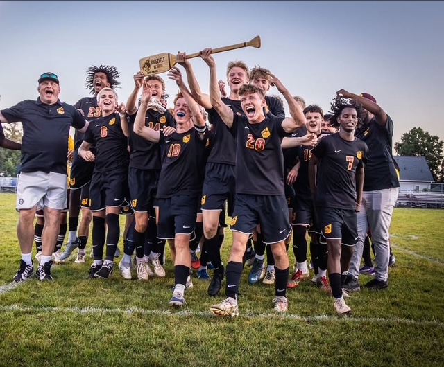 Boys Soccer team wins the game vs South for the paddle